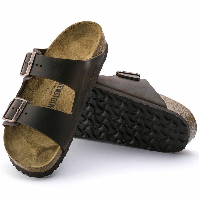 Birkenstock Oiled Læder Arizona Dame Kaffe | DK 4OKI